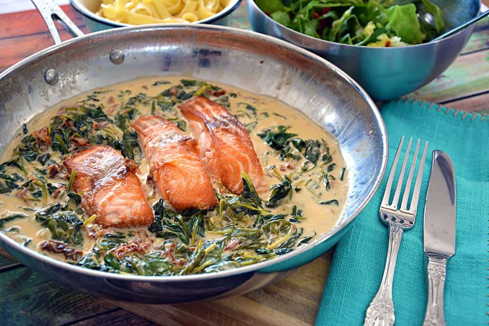 Lachs Mit Spinat Im Backofen - Carne Rezept Ideen