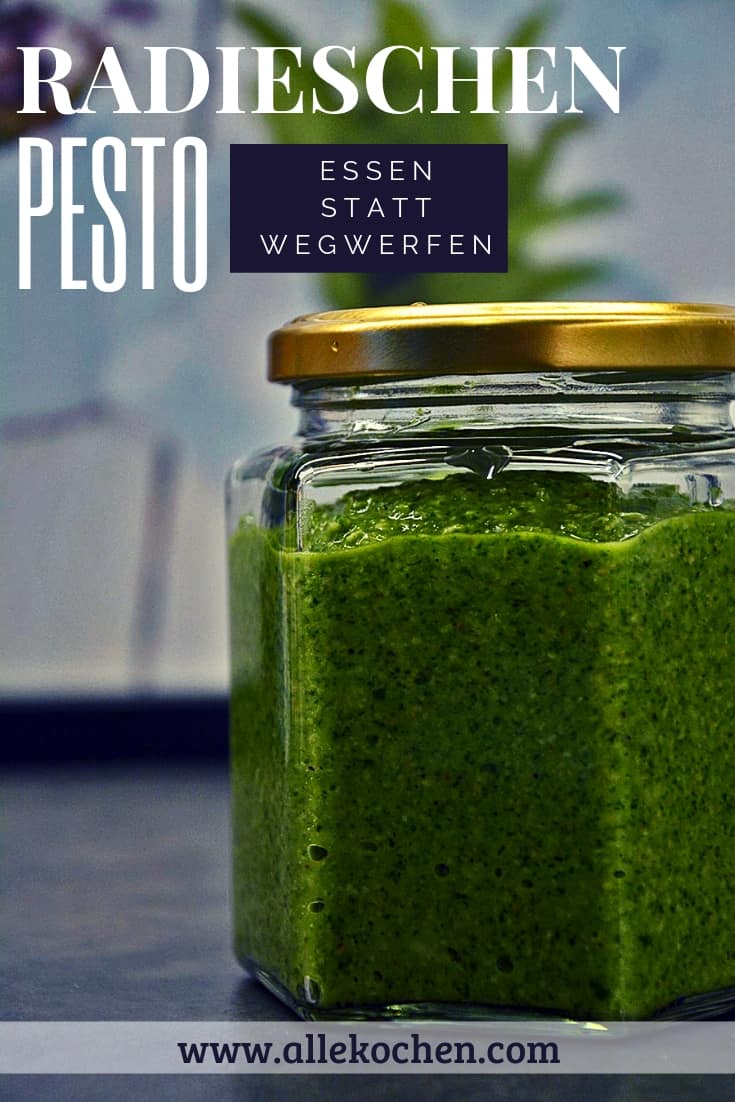 Radieschenblätter Pesto - essen, nicht wegwerfen | AlleKochen.com